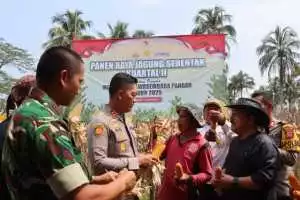 Kapolres Bogor Hadiri Panen Raya Jagung Serentak di Rumpin, Dukung Swasembada Pangan Nasional.
