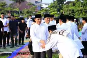 Gelar Salat Idul Adha, Jajaran Polri Tingkatkan Kepedulian Demi Persatuan.