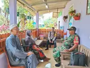 Bhabinkamtibmas Polsek Tanjungsari Sambangi Warga, Sampaikan Himbauan Kamtibmas dan Cooling System.