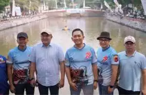 Kapolres Bogor Bersama Forkopimda dan KNPI Kabuapeten Bogor Hadiri Lomba Mancing HUT Bhayangkara ke-79.