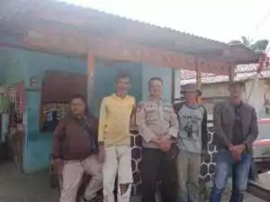 Bhabinkamtibmas Polsek Megamendung Laksanakan Pengamanan Ibadah di Gereja Yakobus Rasul.