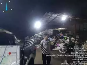 Polsek Caringin Gencarkan Patroli Jam-Jam Kecil, Wujudkan Rasa Aman bagi Masyarakat.