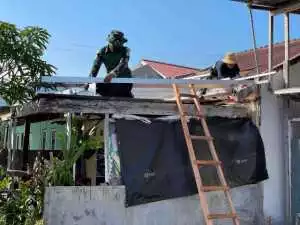 Kodim 1016/Palangka Raya Rehab RTLH Warakawuri.