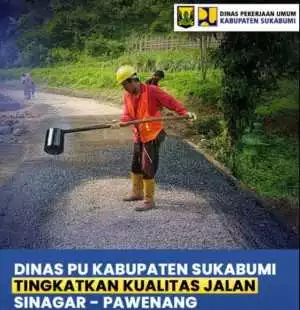 Dinas PU Sukabumi Lakukan Pemeliharaan Jalan di Cimanggu Palabuhanratu, Respons Cepat atas Laporan Warga