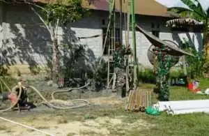 Dan SSK TMMD Imbangan Cek Pengeboran Sumur Bor.