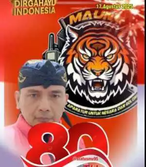 Ketum LSM MAUNG Serukan Persatuan dalam Menyambut HUT RI ke-80