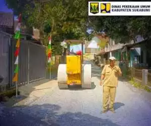 Dinas PU Kabupaten Sukabumi Aspal Ruas CinagenSimpangdago, Perkuat Akses Strategis Jampangkulon Cibitung