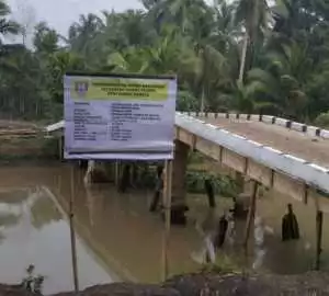 Manfaatkan Dana Desa, Pemdes Marga Rahayu Alokasikan Dana Desa Tahap 1 untuk Pembangunan Jembatan Cor Beton