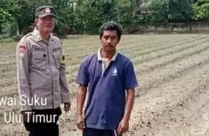 Polsek Semendawai Suku III Ajak Warga Tanan Tanaman Pangan Bergizi, Sukseskan Program Ketahanan Pangan