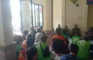 Kapolsek Dramaga Bersama Para Kapolsek Zona IV Laksanakan Kegiatan Deklarasi Aksi Damai OJOL