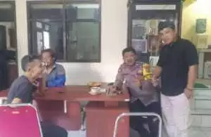 Bhabinkamtibmas Wilayah Hukum Polsek Dramaga, Beri Himbauan Ajak Jaga Kondusifitas Cegah Gangguan Kamtibmas