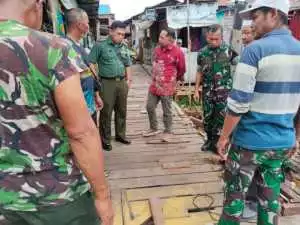 Bakti Teritorial Prima Kodim 1016/Plk Sukses Perbaiki Jalan di Puntun