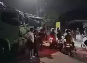 Sopir Truk Blokade Jalan, Lalin Jalur Parung Panjang-Legok Lumpuh