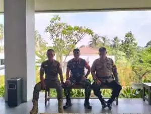 Polsek Cijeruk Besinergitas Antara TNI Besama Polri