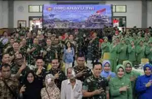 Kasdim 0418/Palembang Hadiri Bakti Kesehatan HUT TNI ke-80 di Makesdam II/ Sriwijaya .