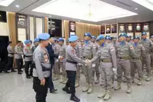 Kapolri Lepas Satgas FPU 7 MINUSCA dalam Misi Perdamaian PBB di Afrika Tengah