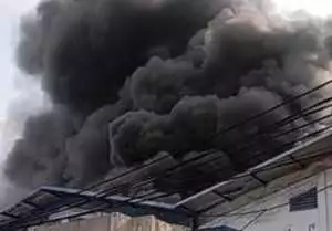 Gudang Miami di Kalideres Jakbar terbakar, asap hitam membumbung tinggi