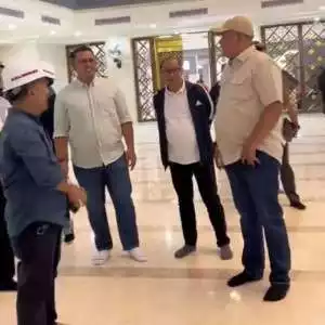 Rudy Susmanto Kunjungi Masjid Raya Nurul Wathon, Mulai Dibuka Besok