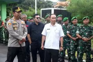 Sekda Kabupaten Sukabumi Sambut Kunjungan Kerja Danrem 061/Suryakancana di Kodim 0622