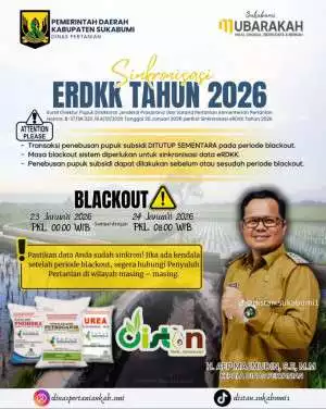 Sinkronisasi Data eRDKK 2026 Segera Dilaksanakan, Penebusan Pupuk Subsidi Ditutup Sementara