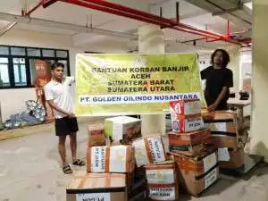Peduli Bencana Sumatera, PT Golden Oilindo Nusantara Salurkan Bantuan Logistik untuk Korban Banjir