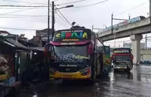 Sopir bus dites urine, petugas gabungan siaga di terminal Lebak Bulus