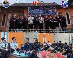 Kalapas Kelas IIB Kayuagung Sambangi Sekretariat DPD IWO INDONESIA OKI Ucapkan Selamat HPN dan HUT IWO INDONESIA Ke 8 Tahun