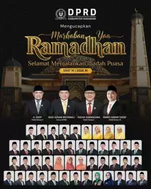DPRD Kabupaten Sukabumi Mengucapkan Selamat Menunaikan Ibadah Puasa 1447 H / 2026 M