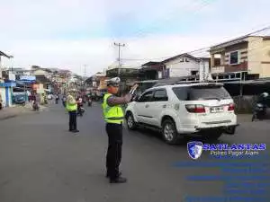 Strong Point Pagi Ramadhan, Satlantas Polres Pagar Alam Siaga di Titik Rawan