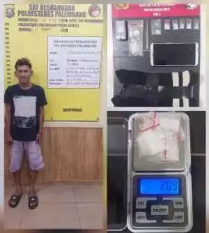 Dua Titik Transaksi Sabu di Palembang Digerebek Polisi, 12 Paket Diamankan
