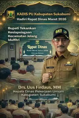 Kepala Dinas PU Sukabumi Hadiri Rapat Dinas Maret 2026, Bupati Tekankan Kesiapsiagaan Jelang Idulfitri