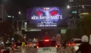 Meresahkan, billboard ‘Aku Harus Mati’ di Jakarta dicopot