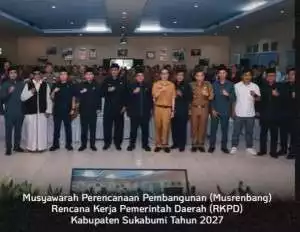 Ketua DPRD Sukabumi Hadiri Musrenbang RKPD 2027, Tegaskan Komitmen Arah Pembangunan Berbasis Aspirasi Masyarakat