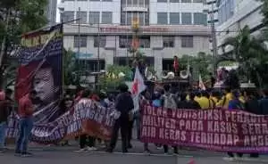 Mahasiswa serukan stop teror aktivis dan lawan militerisme