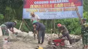TNI Hadir Untuk Rakyat, Pembangunan Jembatan Garuda Terus Berlanjut