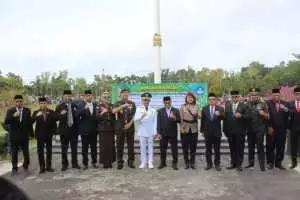 Wujud Sinergi Dengan Pemerintah, Dandim 1016/Plk Hadiri Upacara Peringatan Otonomi Daerah Ke - XXX