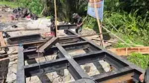 TNI Hadir Untuk Rakyat, Pembangunan Jembatan Garuda Memasuki Proses Perakitan Besi WF