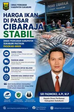 Harga Ikan di Pasar Cibaraja Stabil, Dinas Perikanan Sukabumi Pastikan Pasokan Aman