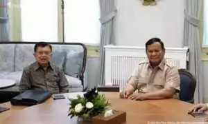 Jusuf Kalla temui Prabowo di Istana Merdeka, bahas apa?