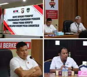 KPK dan Kortastipdkor Polri dukung Penanganan Perkara Korupsi oleh Penyidik Polda Gorontalo