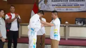Wabup Andreas Lepas Kontingen POPWILDA Jabar 2026, Targetkan Prestasi dan Jaga Nama Baik Kabupaten Sukabumi