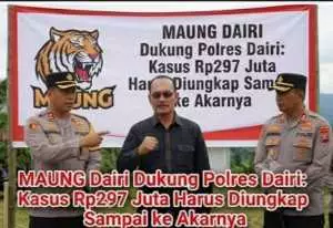Polres Dairi Lanjutkan Kasus Begal Rekayasa Rp297 Juta, DPC MAUNG Dairi Minta Penyelidikan Tuntas dan Transparan