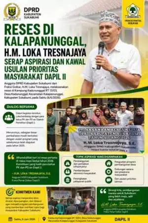 Ketua DPRD Kabupaten Sukabumi Budi Azhar Mutawali Dampingi Bupati Sukabumi H.Asep Japar Hadiri Puncak Syukuran Nelayan ke-60 Ujunggenteng