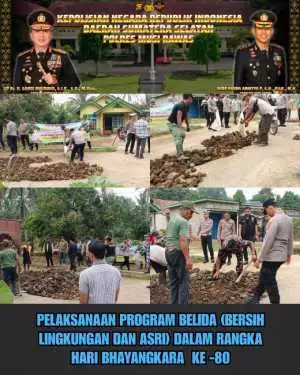 Penampilan Drumband AWB Polda Sumsel memukau pengunjung Car Free Day