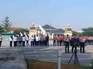Polda Sumsel gelar gladi Ziarah Rombongan Hari Bhayangkara ke-80