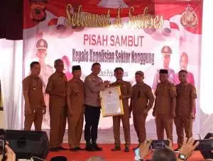 Polsek Nanggung Gelar Pisah Sambut Kapolsek Baru, penuh kehangatan dan Haru