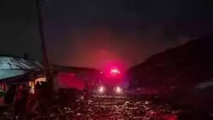 Kebakaran hebat landa permukiman di Karet Tengsin Tanah Abang, belasan rumah hangus