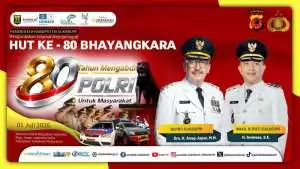 Pemerintah Kabupaten Sukabumi Mengucapkan Selamat Memperingati HUT Ke-80 Bhayangkara POLRI