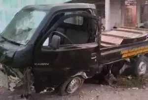 Pikap angkut rombongan santri tabrak rumah di Lampung Selatan, 2 orang tewas dan 5 luka
