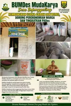 BUMDes MudaKarya Desa Bojonggaling Kembangkan Usaha Gabah dan Beras, Dorong Perekonomian Warga dan Tingkatkan PADes